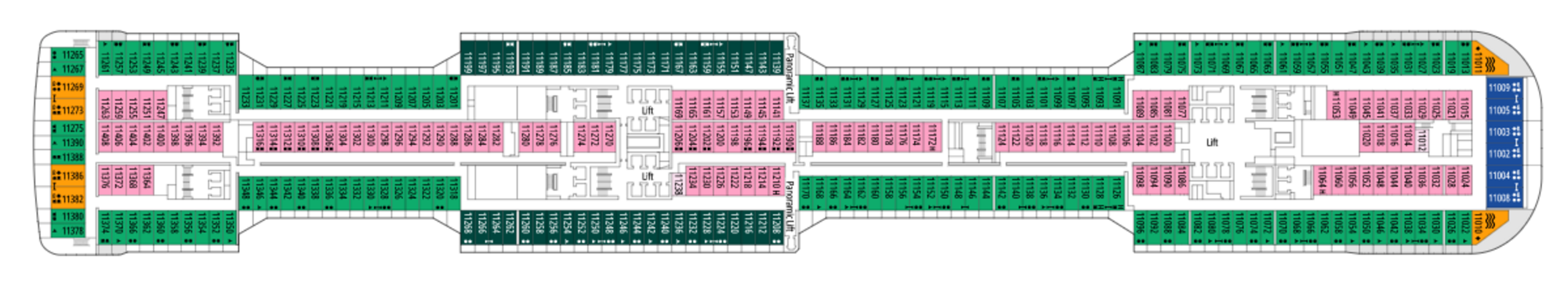 Deck 11 - Bellissima plan